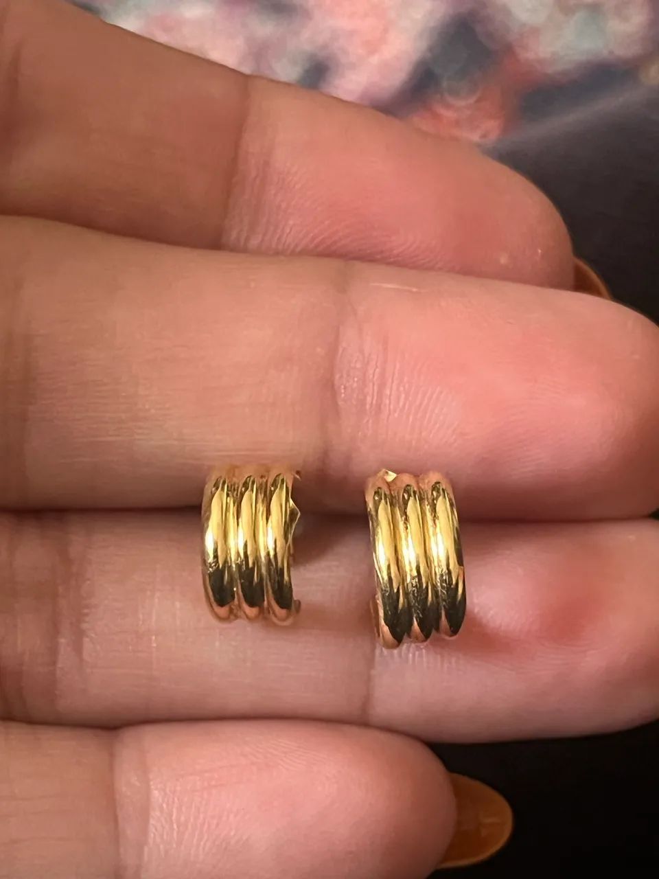 brinco argola ouro amarelo monte carlo