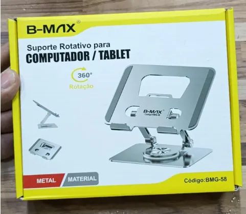 Suporte Mesa para Tablet/Ipad B-max BMG-58 com rotação 360º em Alumínio