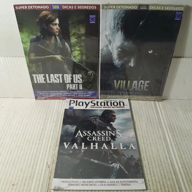 LOTE 3 REVISTA SUPER DETONADO GAME MASTER PLAYSTATION C/ RESIDENT EVIL / LAST OF US RJHM