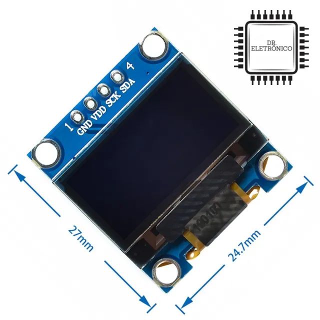 Display OLED 0,96'' I2C 128x64 - Foto 4
