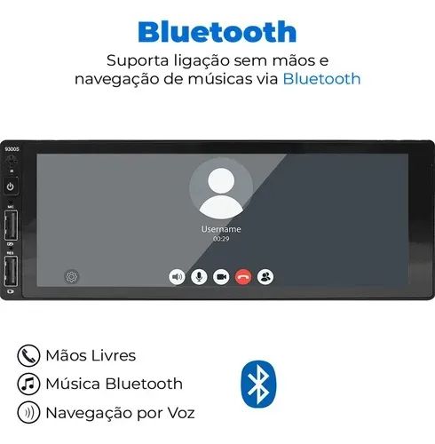 Central Multimídia Com Android e Apple Carplay - Foto 4