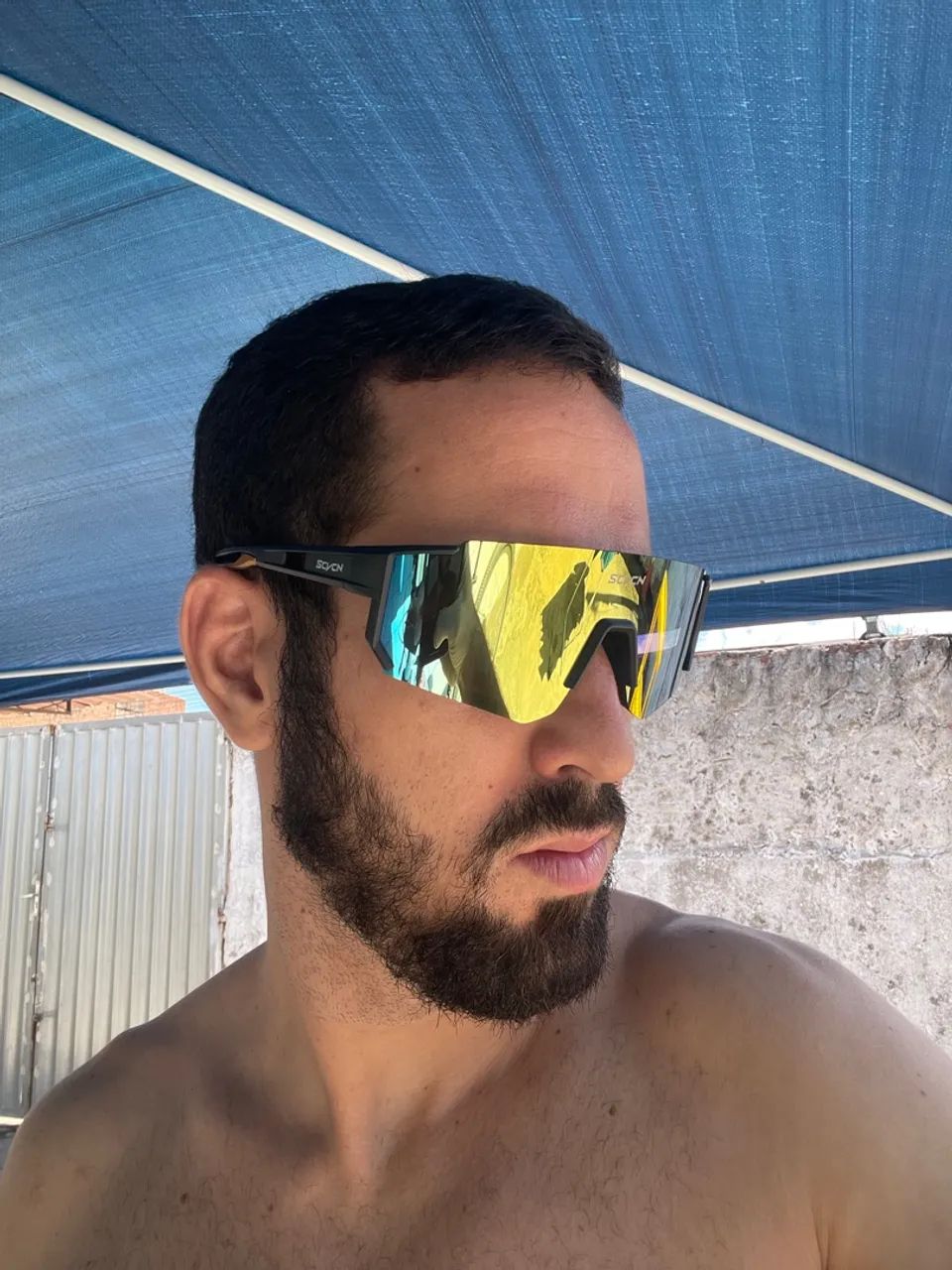 Óculos Scvcn Black dourado  - Foto 3