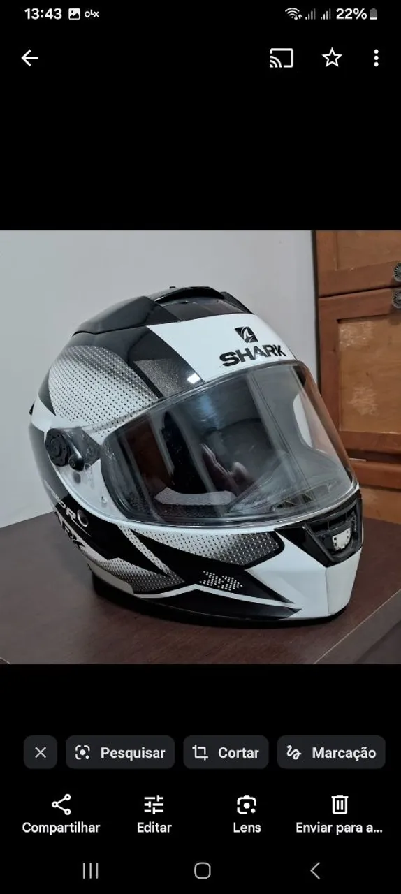 Capacete tricomposto shark