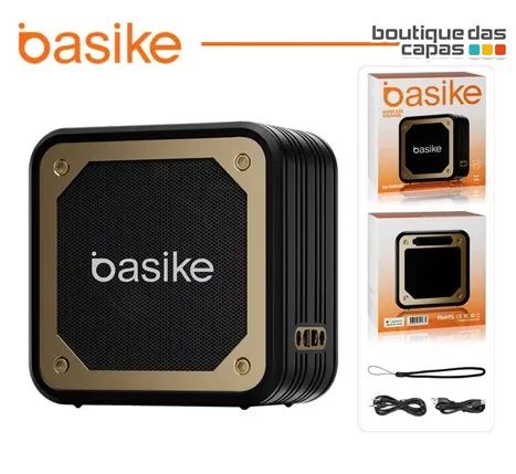 Caixa de Som Bluetooth portátil sem fio Ipx6 basik 8w resistente a agua - Foto 3