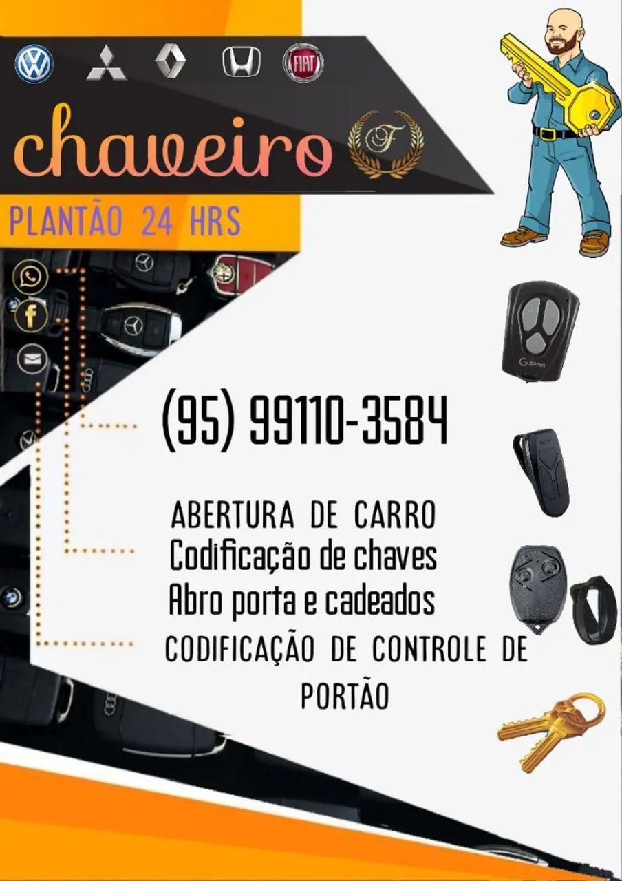 Chaveiro F 24 horas *84