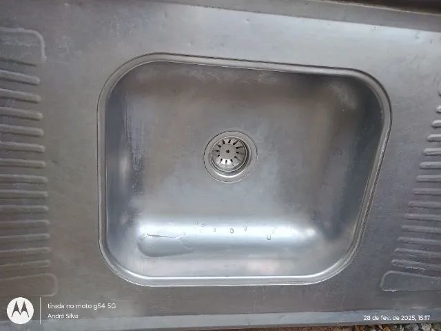 Vendo pia inox usada 1,40m