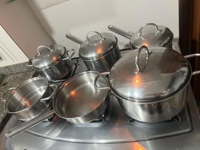 Conjunto Panela inox Rochedo - Foto 4