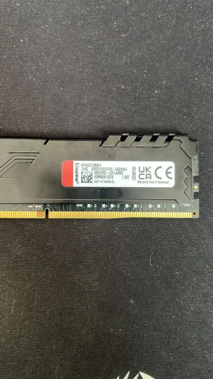 Kingston Fury Beast RAM Memory, 8GB, 3200MHz, DDR464168576653443122
