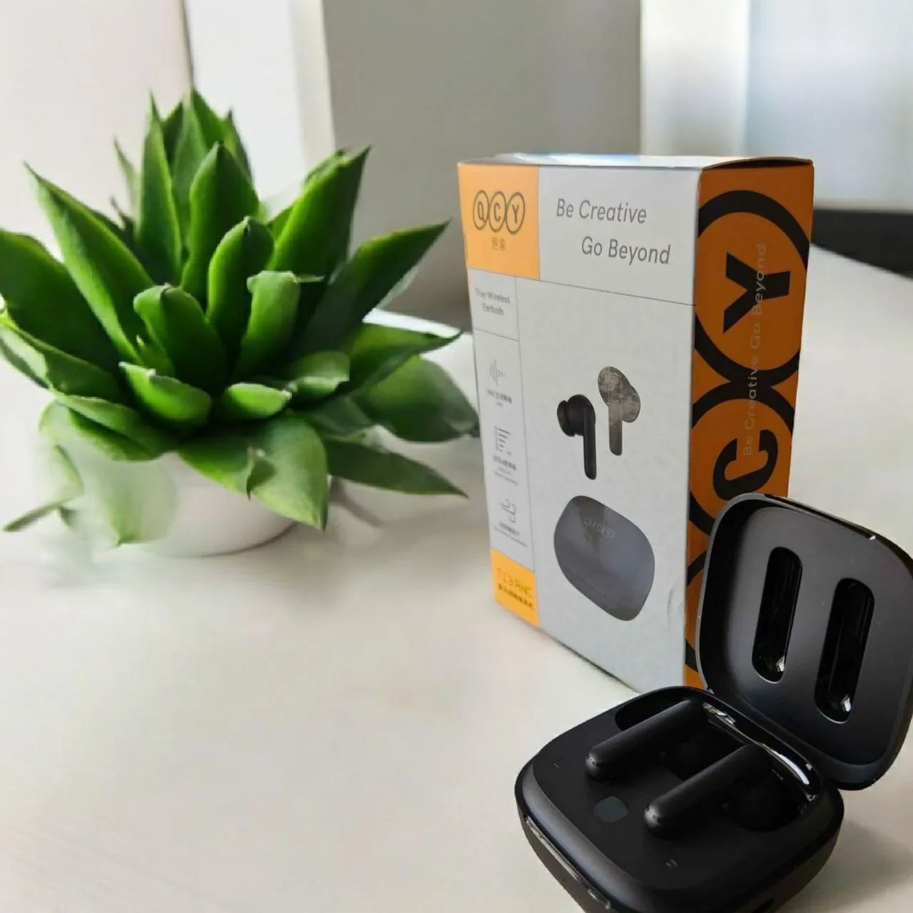 Fones de Ouvido Bluetooth QCY T13 ANC Preto /Prata Lacrado Original 