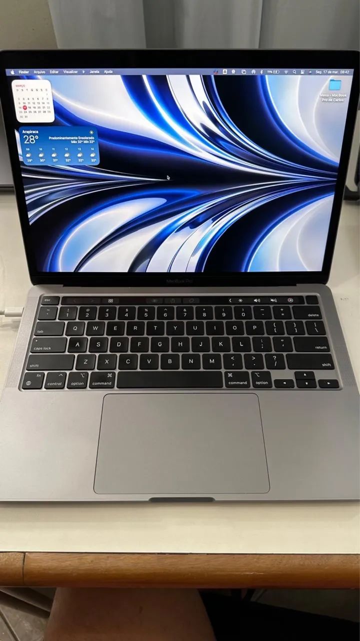 MacBook Pro 13' , processador M1 (2020), 256 GB, 8GB RAM