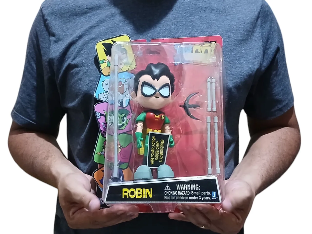 Boneco Robin Teen Titans Go! - Power Action Jazwers