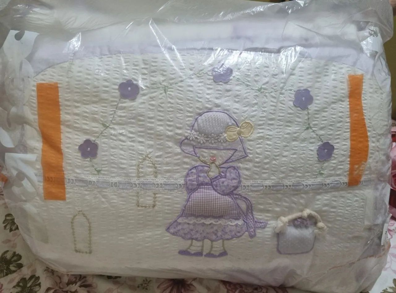 Kit berço menina lilás 