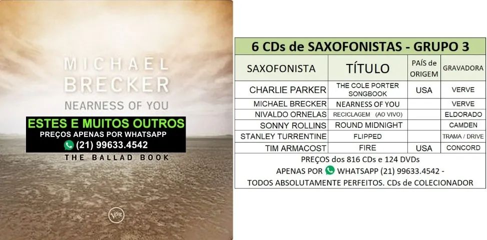 6 Cds de saxofoistas . Grupo 3 - Foto 3
