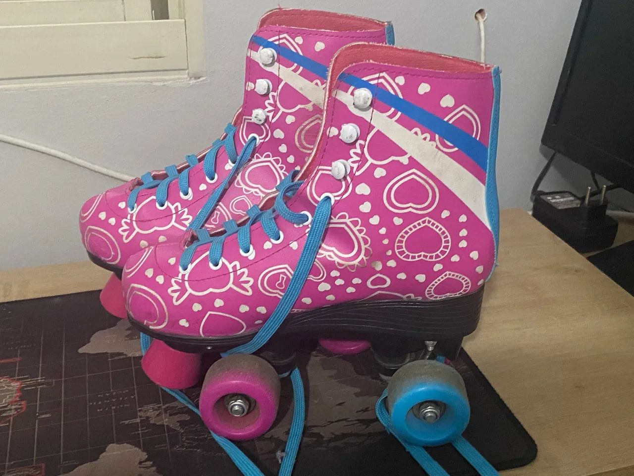 Patins Feminino 4 rodas Roller - Foto 4