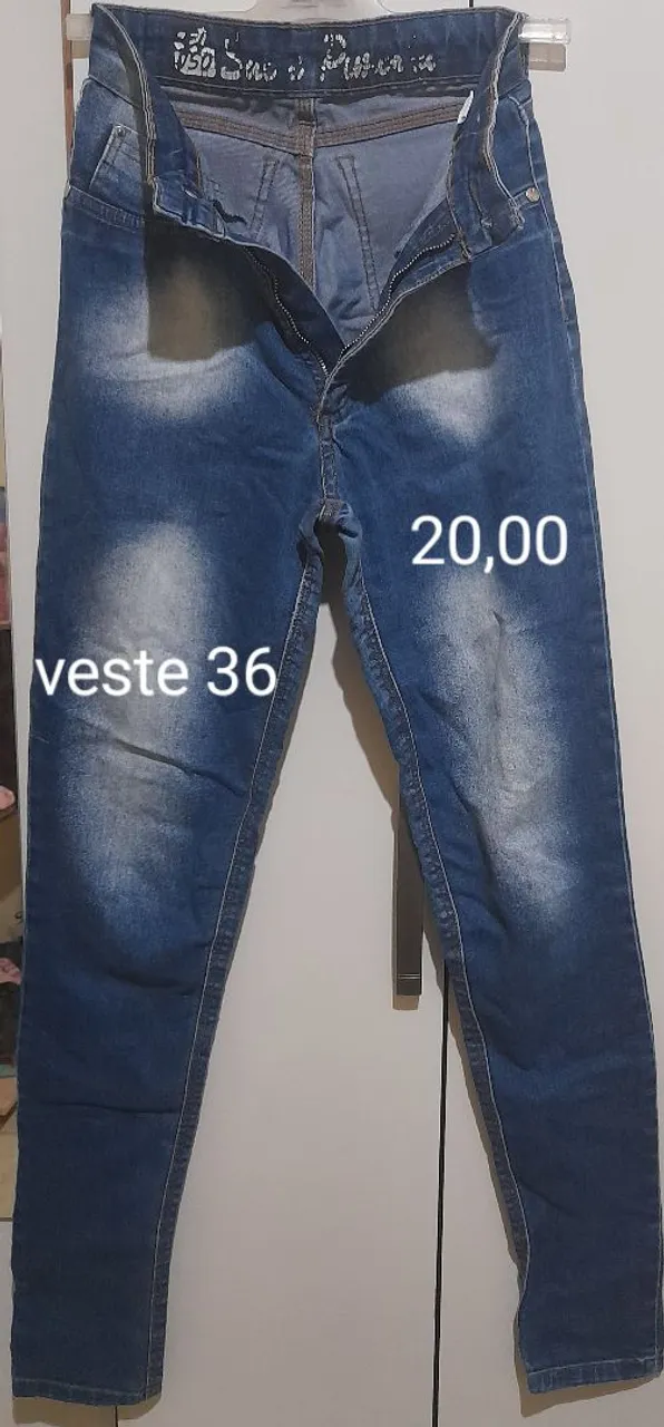 Calça Jeans Azul - Tamanho 36