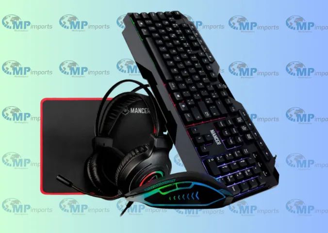 Loja MP Imports: Combo Gamer Mancer ORC V2 4x1, Rainbow, Teclado