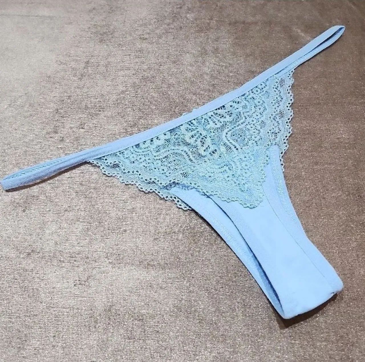 Calcinha de renda azul - Foto 3