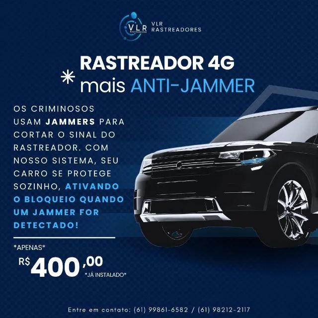 Rastreador 4G com Proteção Anti-Jammer - Seu Carro Sempre Seguro!