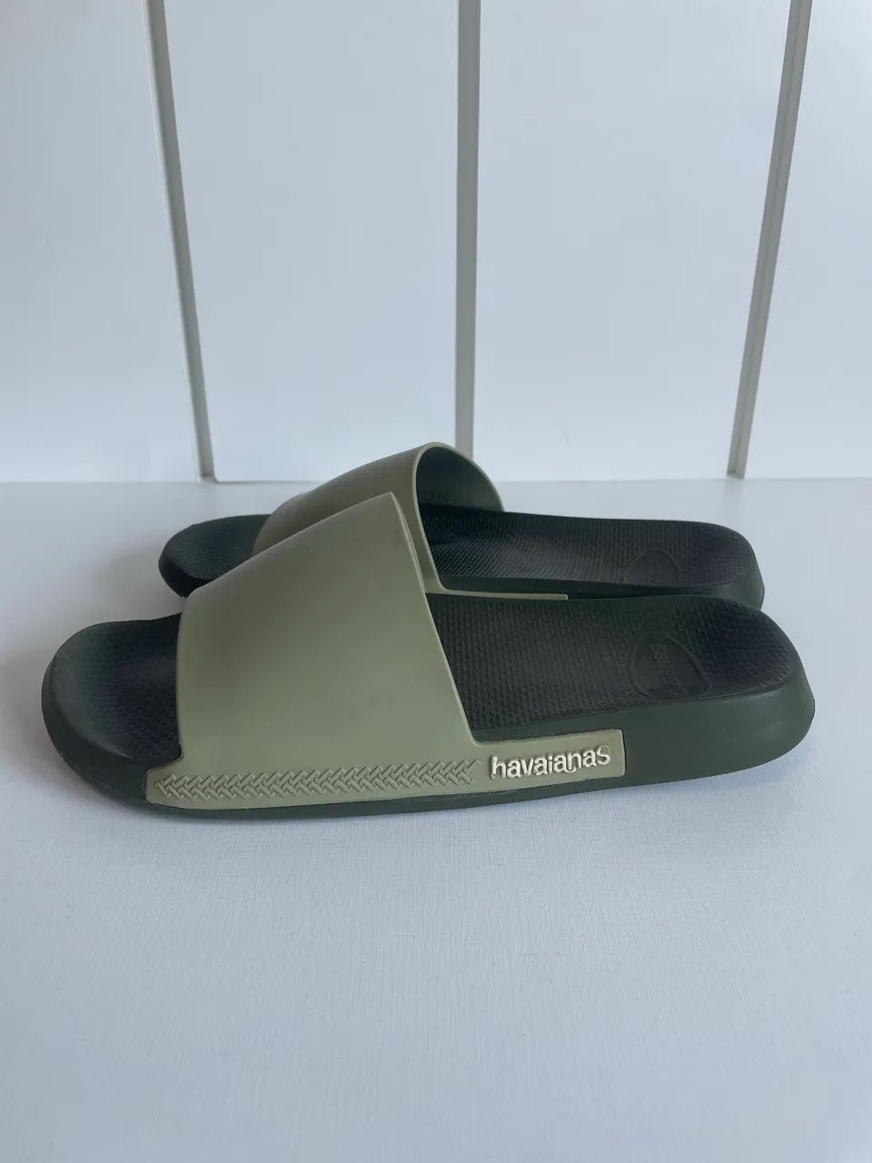 Chinelo Slide Havaianas Verde - Foto 3