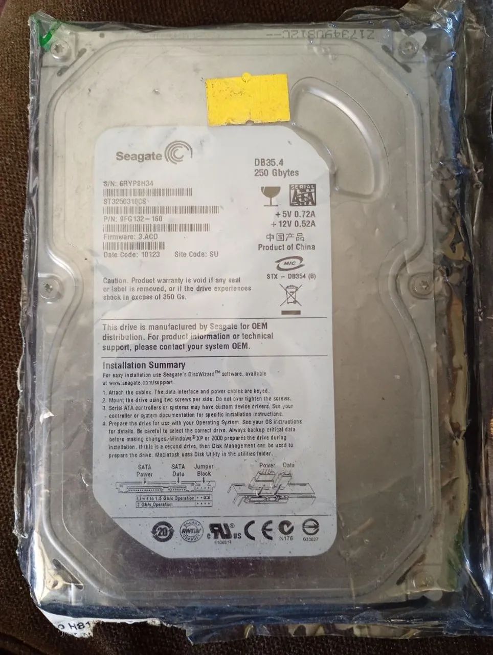 HD 250 Gbytes 