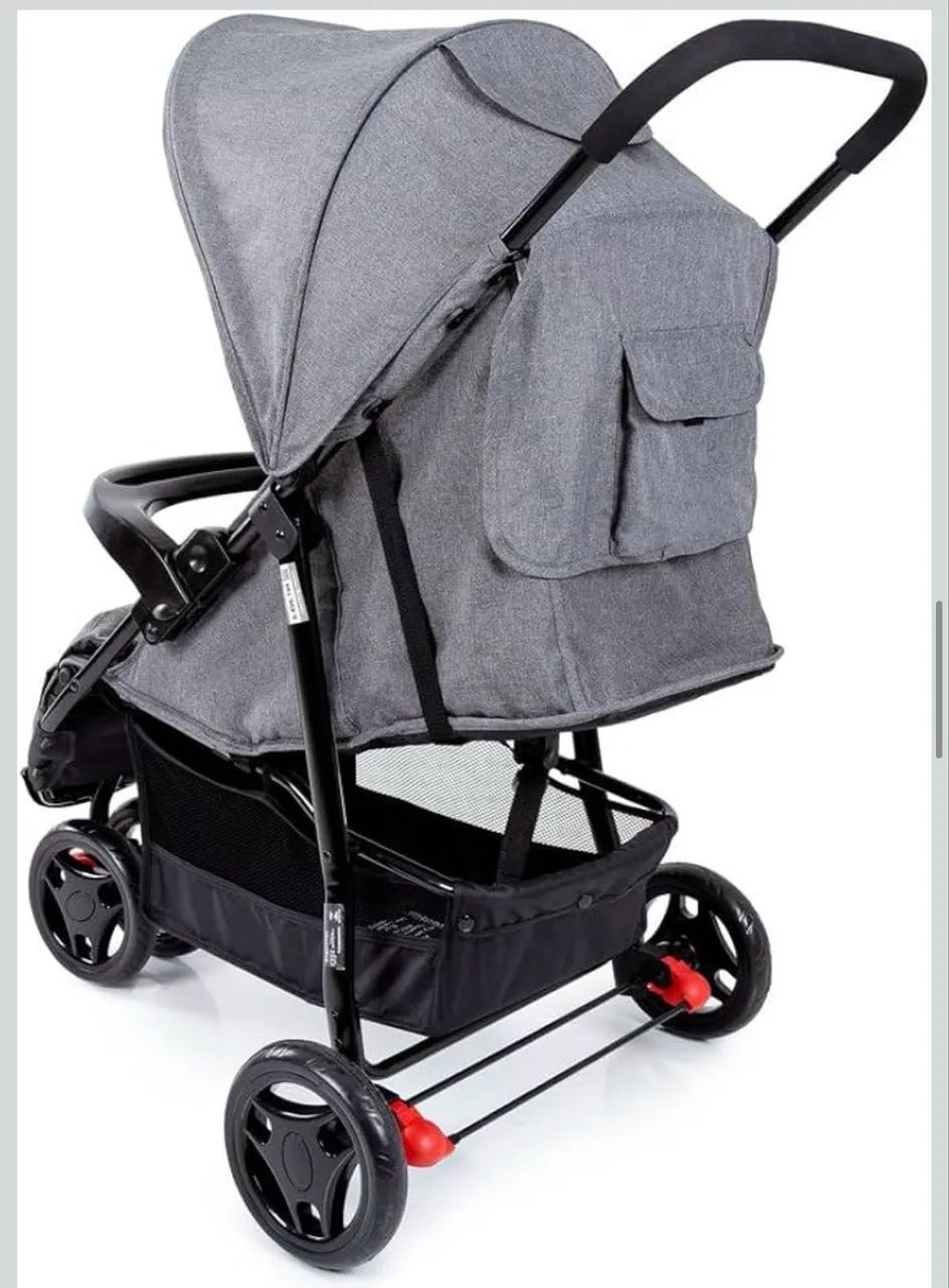 Carrinho para bebê cinza cosco kids  - Foto 3