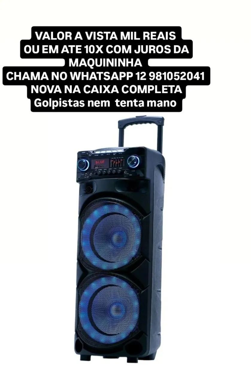 Caixa de som completa TRC 1400w bivolt nova na caixa  - Foto 3