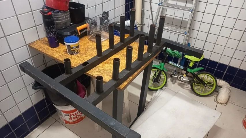 suporte de barras de academia - Foto 2