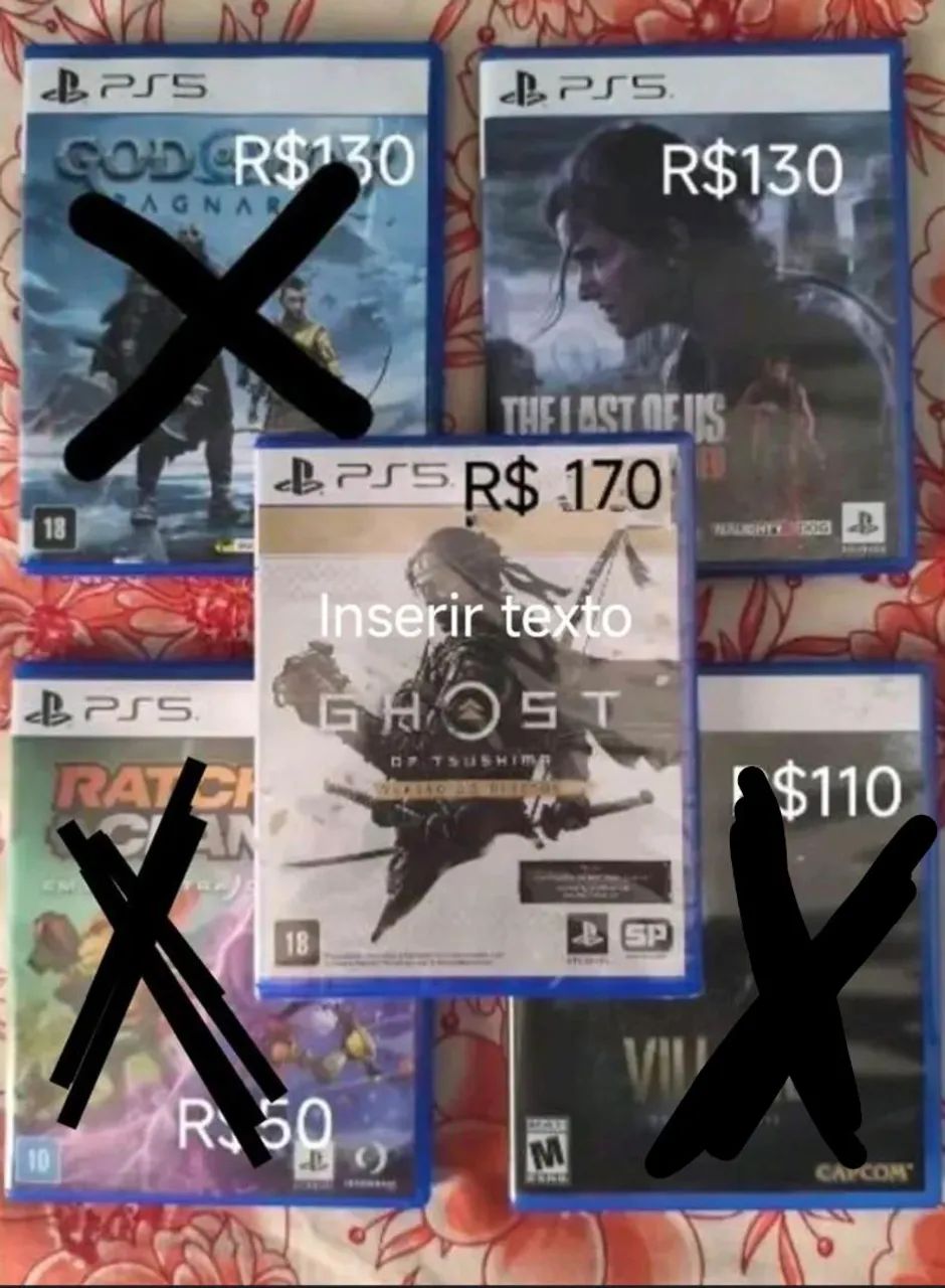 Vendo ou troco jogos PS5 