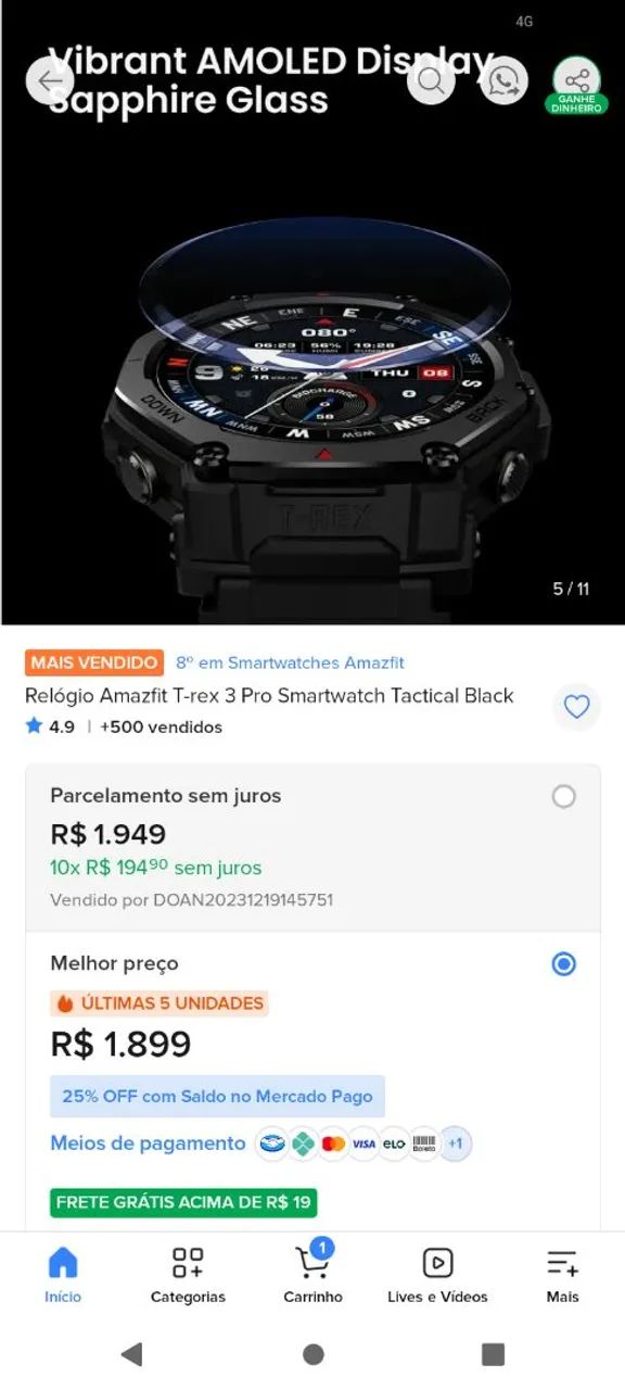 Smartwatch T-Rex 3 - Foto 5