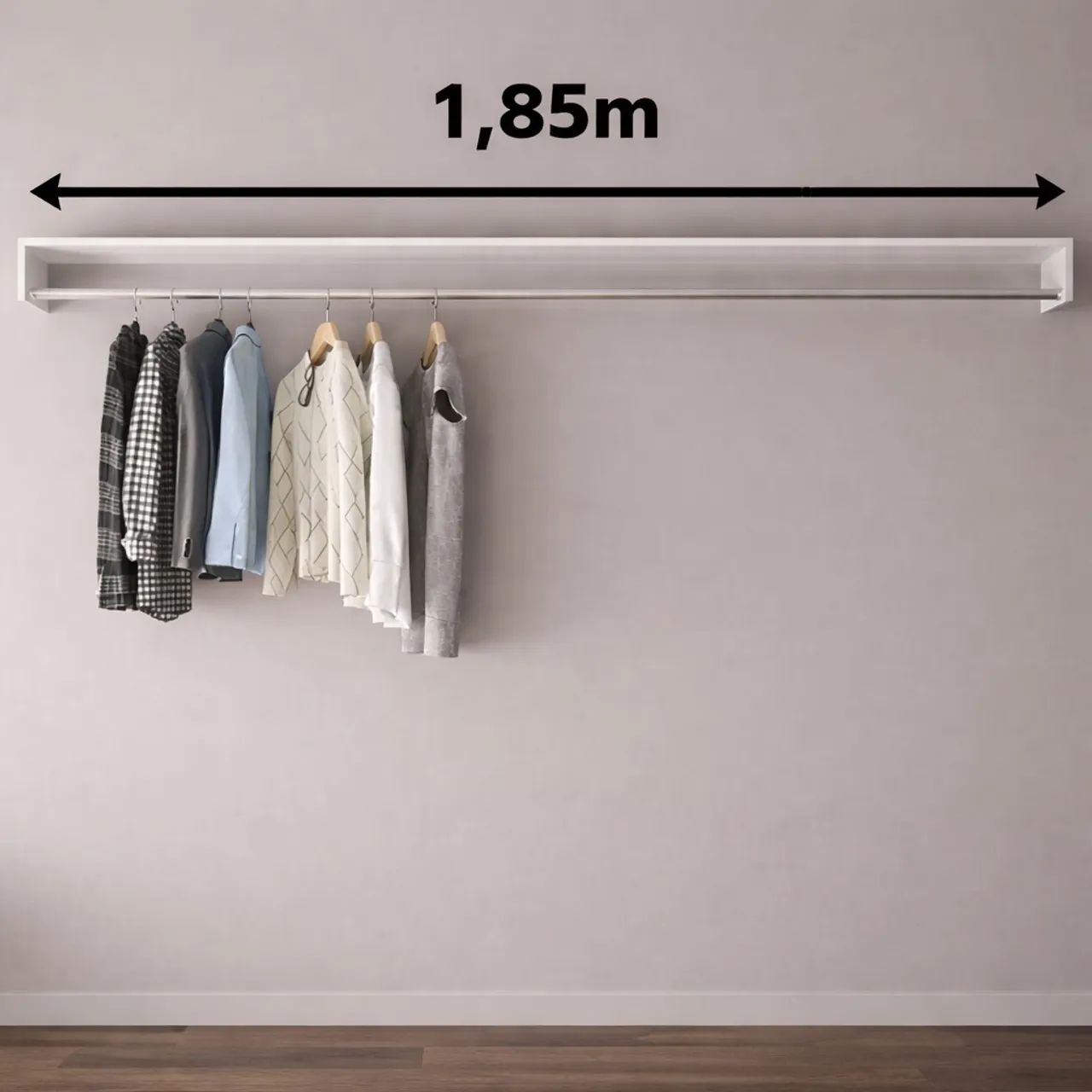 Arara nicho, roupeiro 1,85cm. Branco !! *90