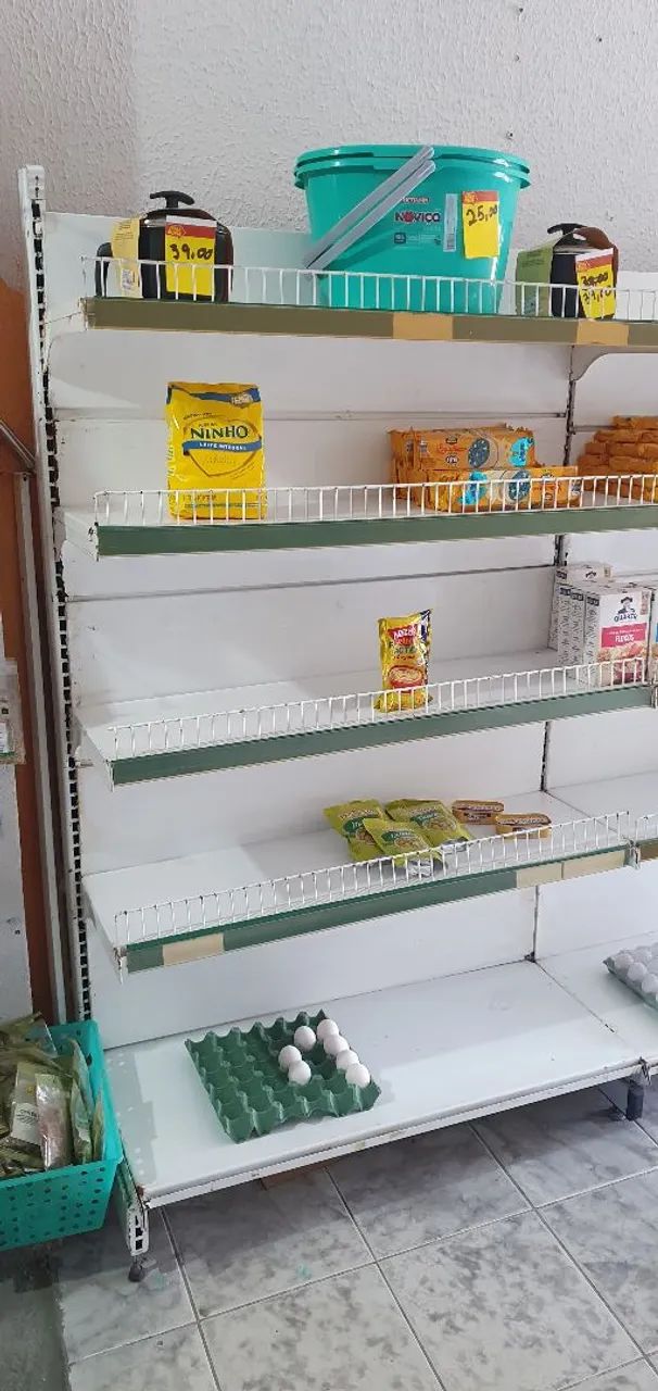Conjunto de 4 Gôndolas de mercado 4,90 de largura total  - Foto 3