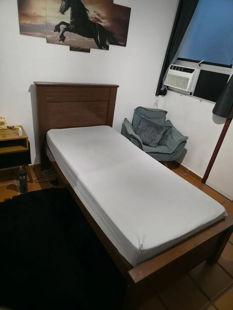 Vendo Cama Solteiro+Colchão solteiro Ecoflex d33 PRA SAIR RÁPIDO!!