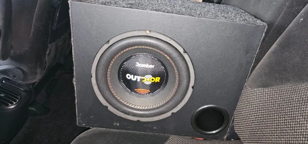 Caixa de som 10 polegadas automotivo dutada