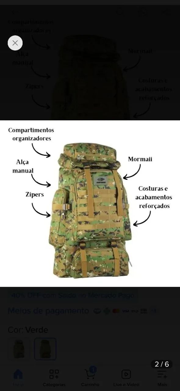 Mochila mormaii nova 
