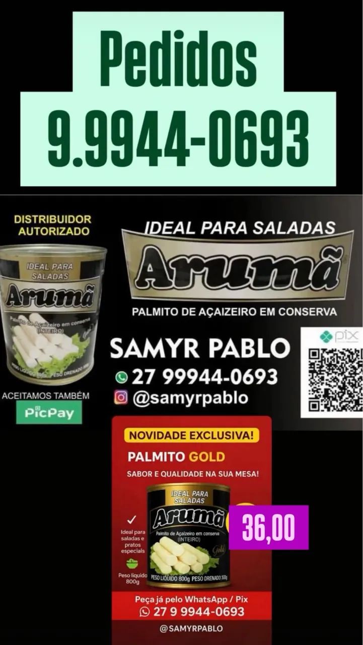 PALMITOS DE AÇAIZEIRO- produto exclusivo  - Foto 3