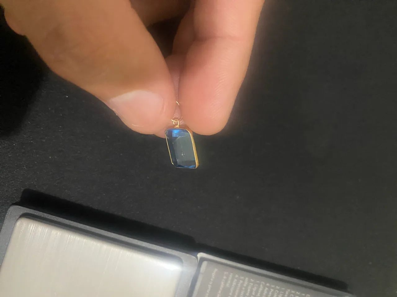 Pingente topázio + ouro 18k - Foto 2