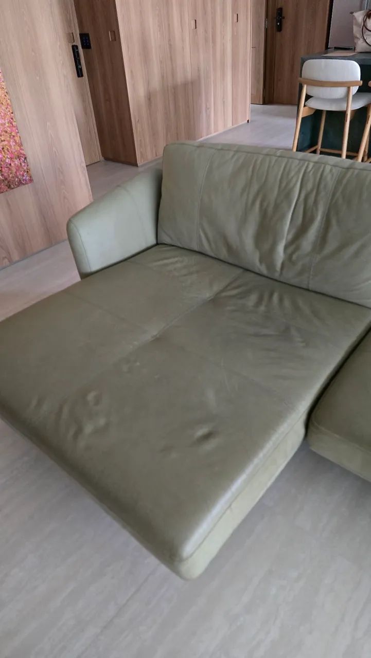 Sofá de couro premium Toro Bianco - Foto 4