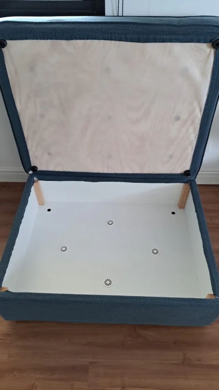 Puff otomano com baú - Foto 2