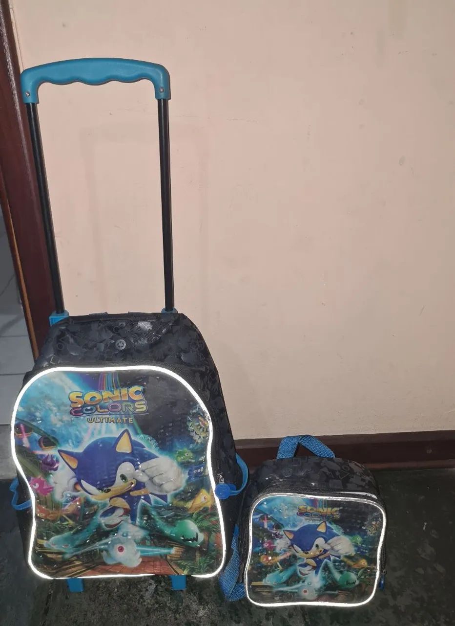Mochila com lancheira infantil 