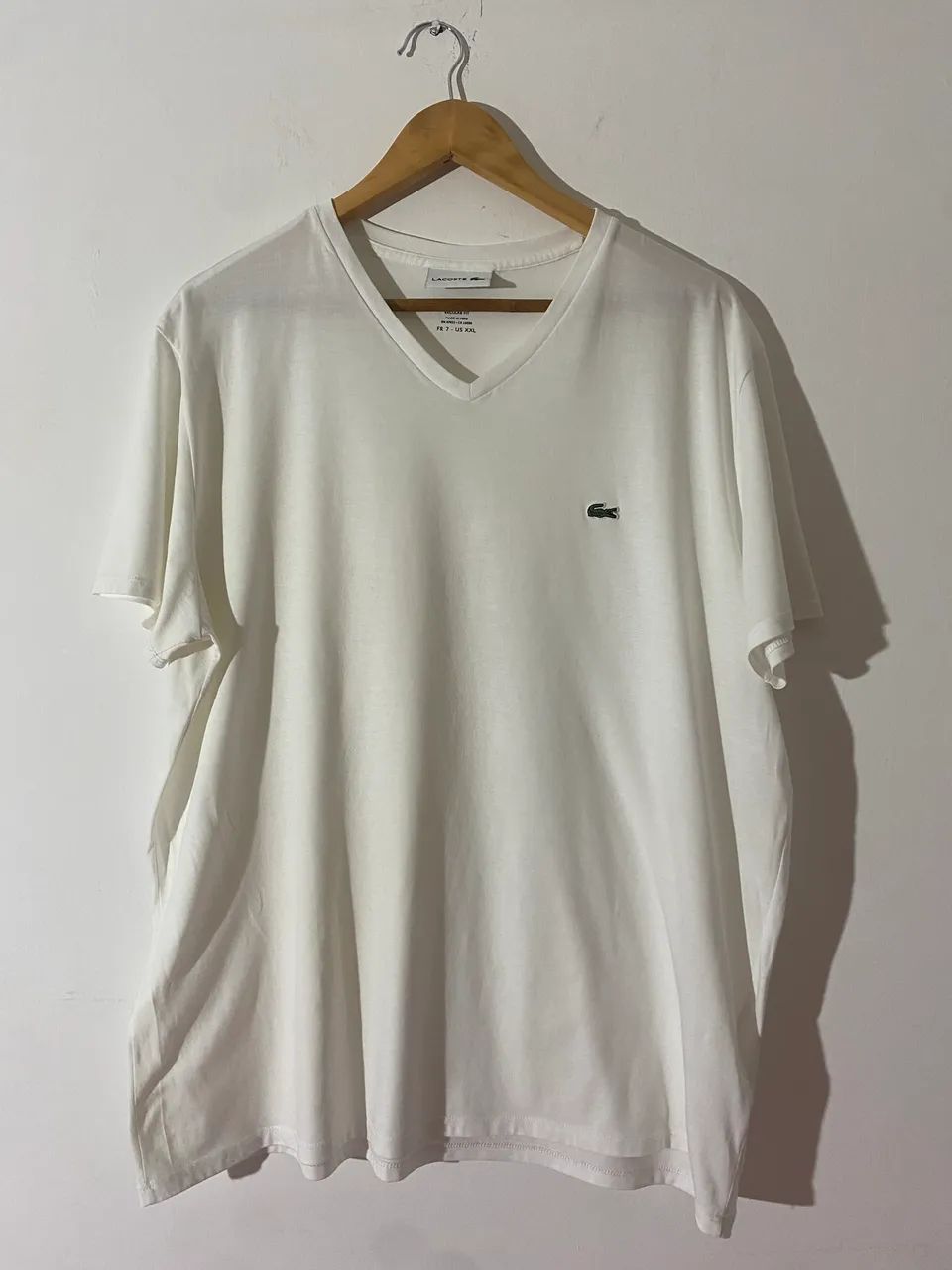 Camiseta LACOSTE original, branca GG - Foto 2