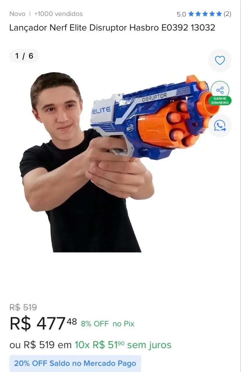 Nerf disruptor elite - Foto 3