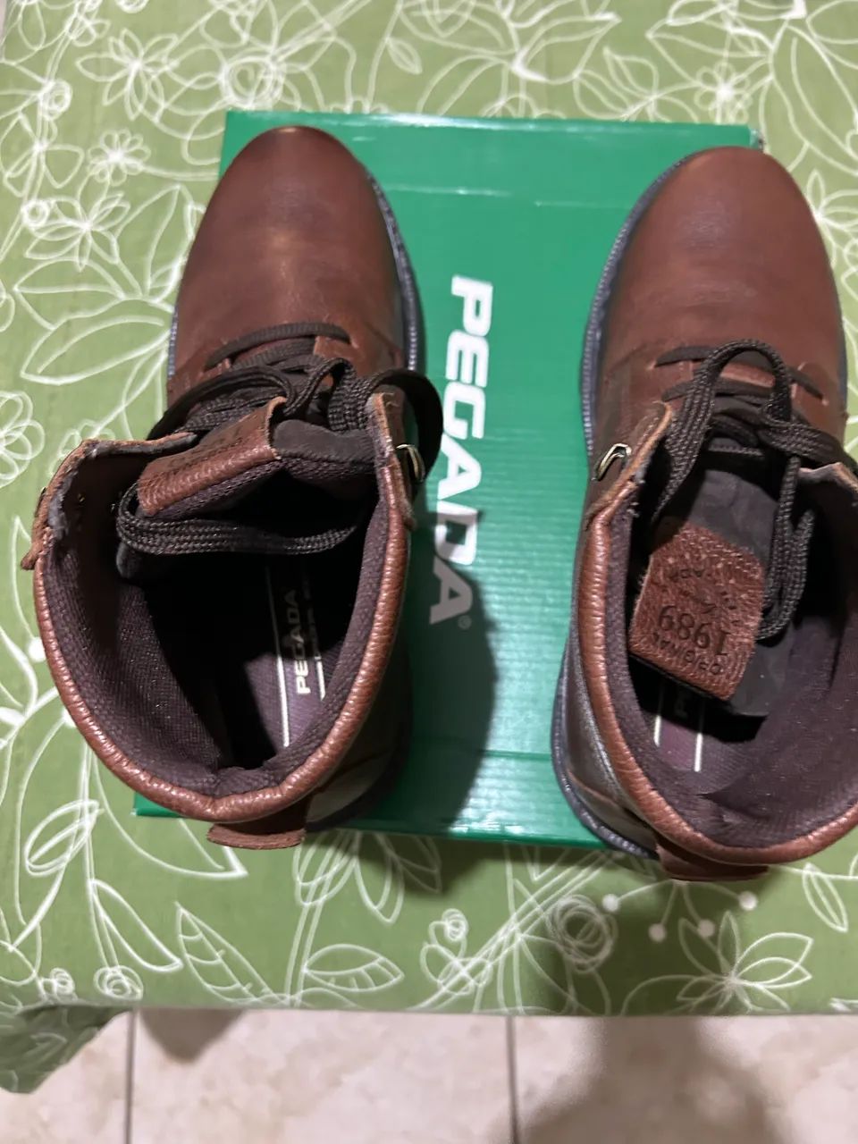 Bota coturno Pegada Pinhão 100%couro - Foto 3