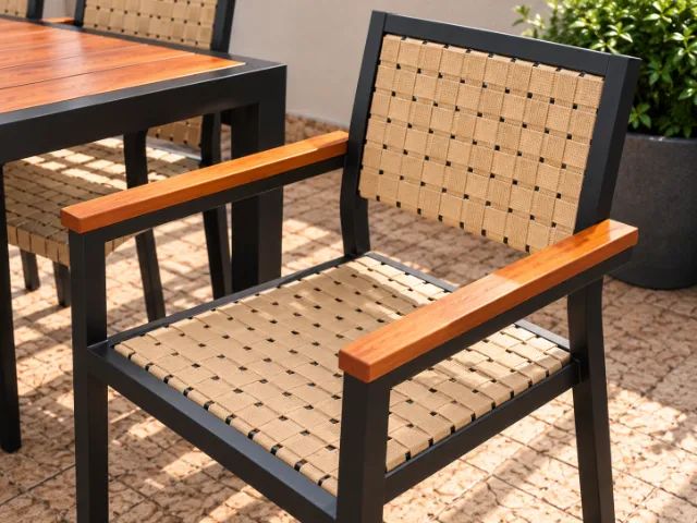 Mesa de Jantar 2,20m com 6 Cadeiras Madeira e Ferro - Foto 3