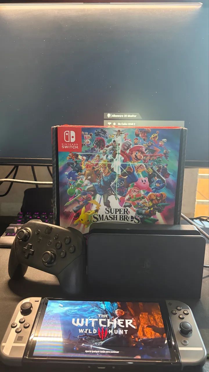 Nintendo Switch Oled V/SmashBros - Foto 3