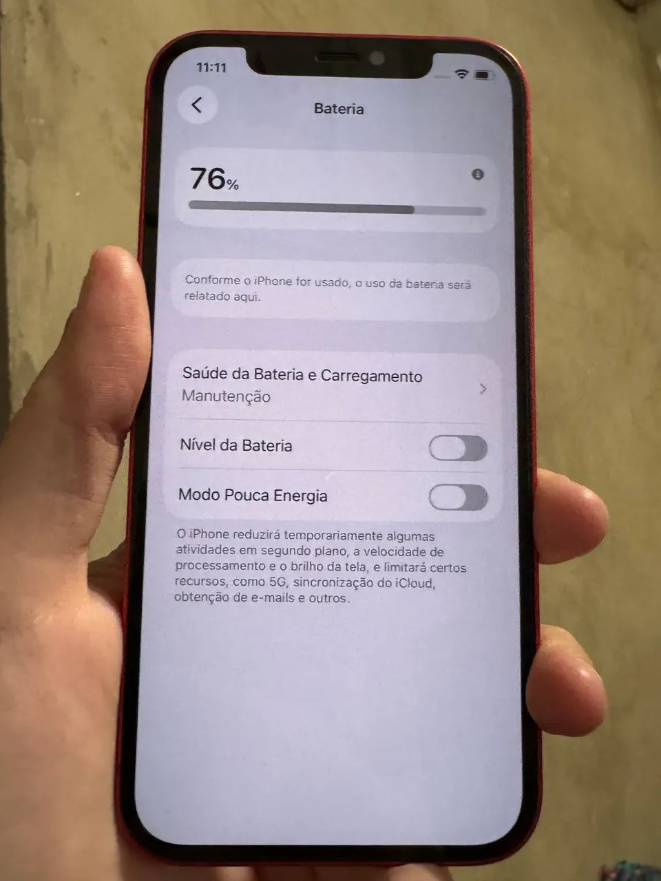 iPhone 12 128gb Vermelho - Ótimo Estado - Foto 5