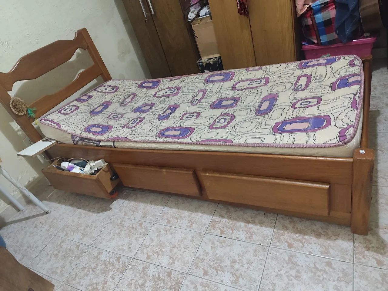 Cama madeira solteiro - 3 gavetas  - Foto 3