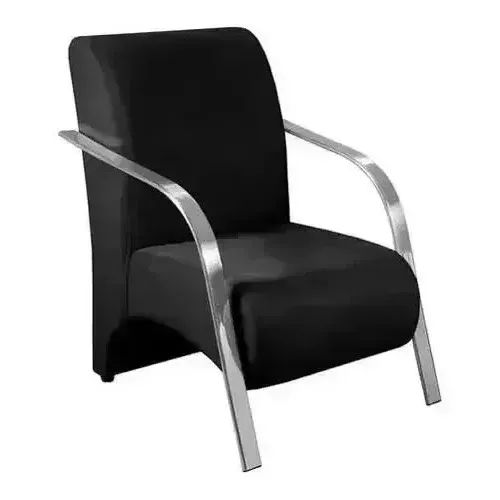 6 poltronas pretas pouco usada 