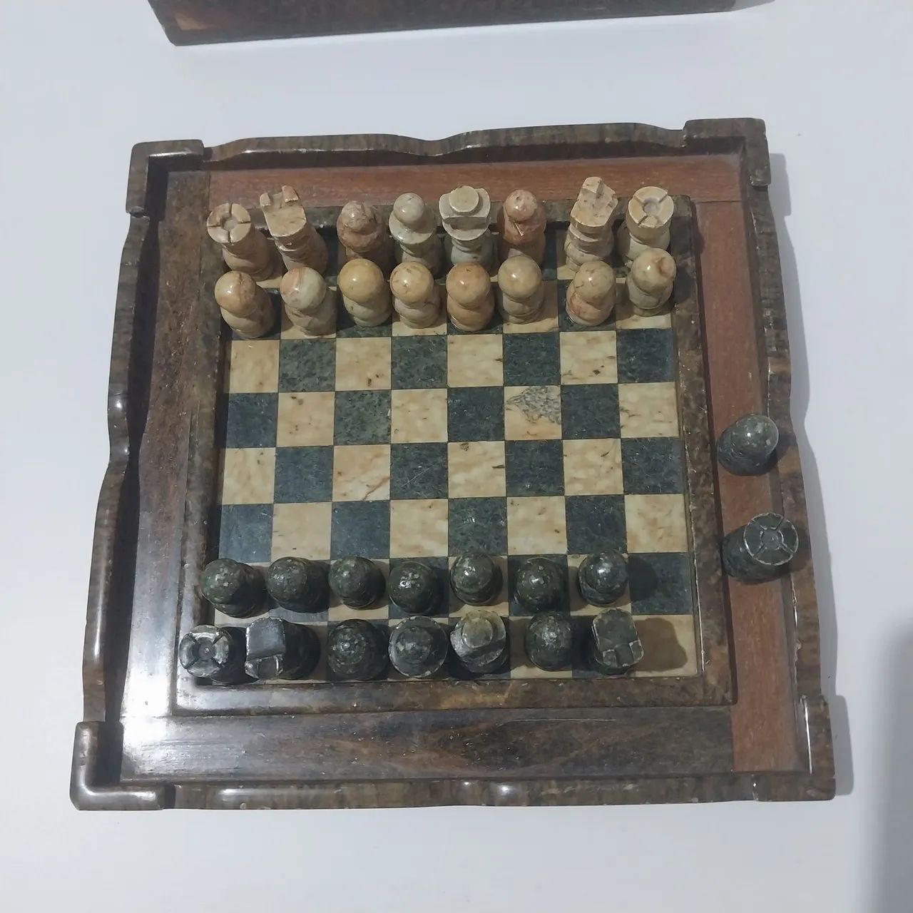 Xadres e resta um em pedra sabão  - Foto 4