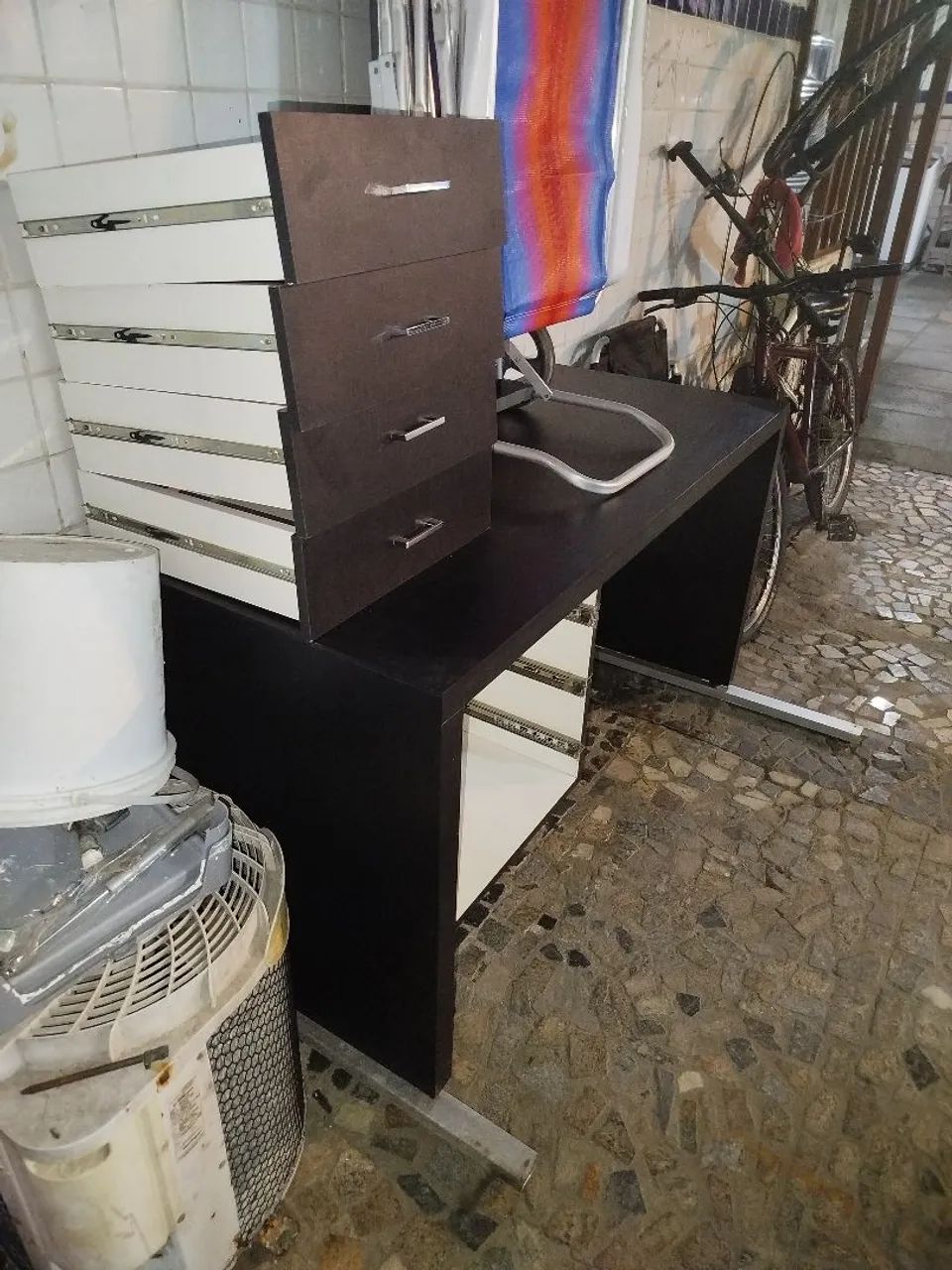 Birô bancada de trabalho ou estudos planejado - Foto 2
