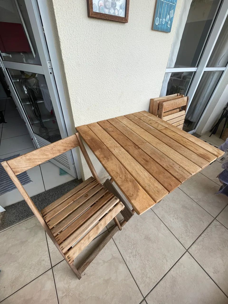 Vendo mesa de madeira de pinus - Foto 2